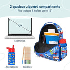 Wildkin ECO rPET 15-inch Kids Backpack – Sustainable, Padded, Adjustable – Heroes