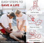 Ever Ready First Aid, Fanny Pack/Hip Pack, Fully Stocked First Aid Kit with Adult & Infant CPR Combo Masks with Beaty