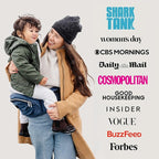 Tushbaby The Original Premium Quality Hip Seat Carrier – Safety-Certified Baby & Toddler Carrier with Secure Safety Buckles, No-Flimsy-Foam Design, Storage Pockets & Nursing Pillow. 0–3 yrs