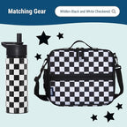 Wildkin ECO rPET 17-inch Large Backpack – Sustainable, Padded, Adjustable – Black and White Checkered