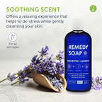 Truremedy Naturals Lavender Shea Butter Body Wash for Women - Aloe Lavender Body Wash with Shea Butter - Soothing Soap for Dry Skin - Hydrating Natural with Essential Oils - 12oz