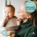 Loulou Lollipop Soft, Waterproof Silicone Feeding Bib