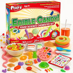 Playz Edible Candy Making Science Kit for Kids Ages 8-12 Years Old - Food Science Chemistry Kid Science Kit with 40 Experiments to Make Your Own Chocolates, Educational Science Kits for Boy & Girls
