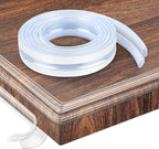 Baby Proofing,16.4ft(5M) Silicone Soft Corner Protectors with Pre-Taped Strong Adhesive, Edge Protectors for Sharp Corners of Cabinets, Tables
