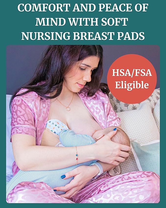 Nursing Pads - Breast Pads for Leaking Milk - Reusable & Washable Breastfeeding Pads - Stay Dry Longer - Almohadillas y Protectores de Lactancia - Viscose derived from Bamboo - 10 Pads