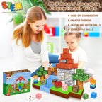 Goody King Magnetic Blocks |100PCS Magnetic Building Cube Game, Constructions Toys for Boys & Girls Age 3-4, 5 6 7 8 9 10, STEM Montessori Stacking Toy, Sensory Tiles Building Birthday for Toddlers