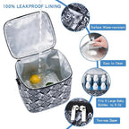 Breastmilk Cooler Bag with Ice Pack Fits 6 Baby Bottles Up to 9 Ounce, Baby Bottle Bag with Shoulder Strap for Nursing Mom Daycare, Black