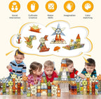 100 PCS Magnetic Tiles, Diamond Magnetic Blocks Building Set Magnet Tiles STEM Toys 3D Kids Preschool Educational Sensory Toys Gift for Toddlers Kids Boys Ages 3 4 5 6 7 8 9+ Year Old