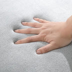 BALAPET Thick Memory Foam 47x47 Play Mat for Playpen, Super Soft Velvet Portable Baby Playpen Mat for Kids Toddler Crawling and Play, Non-Slip Bottom Playmat, Grey