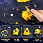 COBFDHA STEM Projects for Kids Age 8-12, Science Kits Boys, Solar Robot Space Toys Gifts 8-14 Year Old Teen Boys Girls, 120Pcs Building Experiments Robots Teenage Ages 9 10 11 12 , Yellow
