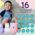 Lumipets Remote Control Silicone Night Light for Kids - Lion Design with 9 Soft Colors & Sleep Timer - Rechargeable, Battery-Operated Lamp for Bedroom | Baby Nursery, Toddler, Girls, Boys