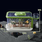 Kids Plant Growing Kit, Kids Gardening Greenhouse Growing Kit with Drip Irrigation and Grow Lights, Science STEM Toys Terrarium Kit for Boys Girls 3 4 5 6 7 8 Year Old,Kids Flower Growing Kit