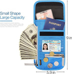 Neck Wallet Lightweight RFID Blocking Waterproof Travel Pouch for Women Men