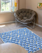 Odorless Premium Foam Baby Play Mat 59" x 59", Soft Microfiber Fabric Crawling Mat for Floor- Comfortable and Hypoallergenic, Non-Slip Cushioned Floor Playpen mat for Infants,Babies,Toddlers