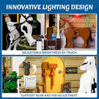 FUNWHOLE Farm Horse-Stable Lighting-Building-Bricks Set - Farm Life Horse Animals Cabin Collection LED Light Cottage Model Display Set 973 Pcs for Adults and Teen
