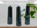 Amazing Gemstone Bloodstone Crystal Towers ~ Natural Healing Crystal Point Obelisk for Reiki Healing and Crystal Grid (3- Inch)