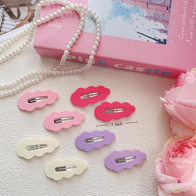 40pcs Candy Colored Snap Hair Clips for Little Girl Non Slip Barrettes Hair Accessories for Baby Girl Teens Toddler Kids