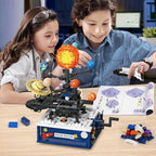 Solar System Building Sets with Light - Rotatable Space Exploration Building Toys with 9 Planets & Rocket Sets Science Astronomy Educational Gifts for Boys Girls Age 6+ Years Old Kids(775 PCS)