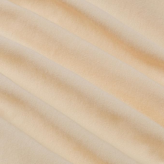 Onacosht 100% Organic Cotton Nursing Pillow Cover Soft Breathable Jersey Feeding Pillow Slipcover Fits Standard Infant Nursing Pillow for Baby Boy and Girl, Pale Yellow