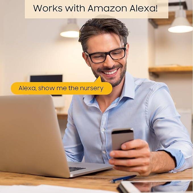 CHILLAX DM568 Video Baby Monitor – 2K QHD Baby Monitor with Camera and Audio w/Remote Pan‑Tilt‑Zoom, 5″ 720p Color Screen, Auto Dimming LED, Night Light & Sleep Trainer, Wi‑Fi/Non‑Wi‑Fi Viewing