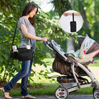Momcozy Universal Stroller Organizer with Insulated Cup Holder Detachable Phone Bag & Shoulder Strap, Fits for Stroller like Uppababy, Baby Jogger, Britax, BOB, Umbrella and Pet Stroller