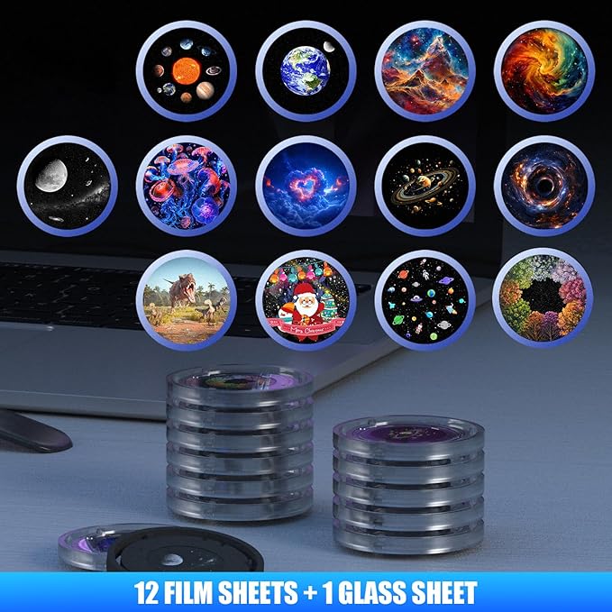 Star Projector, Galaxy Light for Bedroom, Home Planetarium with Remote Control, Realistic Starry Night Ceiling Projector - White