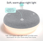 SNOOZ Go - Portable Travel Sound Machine, 6 Sounds, Fan, Pink & White Noise, Rechargeable Bluetooth Speaker, Sleep Aid for Adults, Kids, Office Privacy, Sleeping Essential for Gift Registry - Charcoal