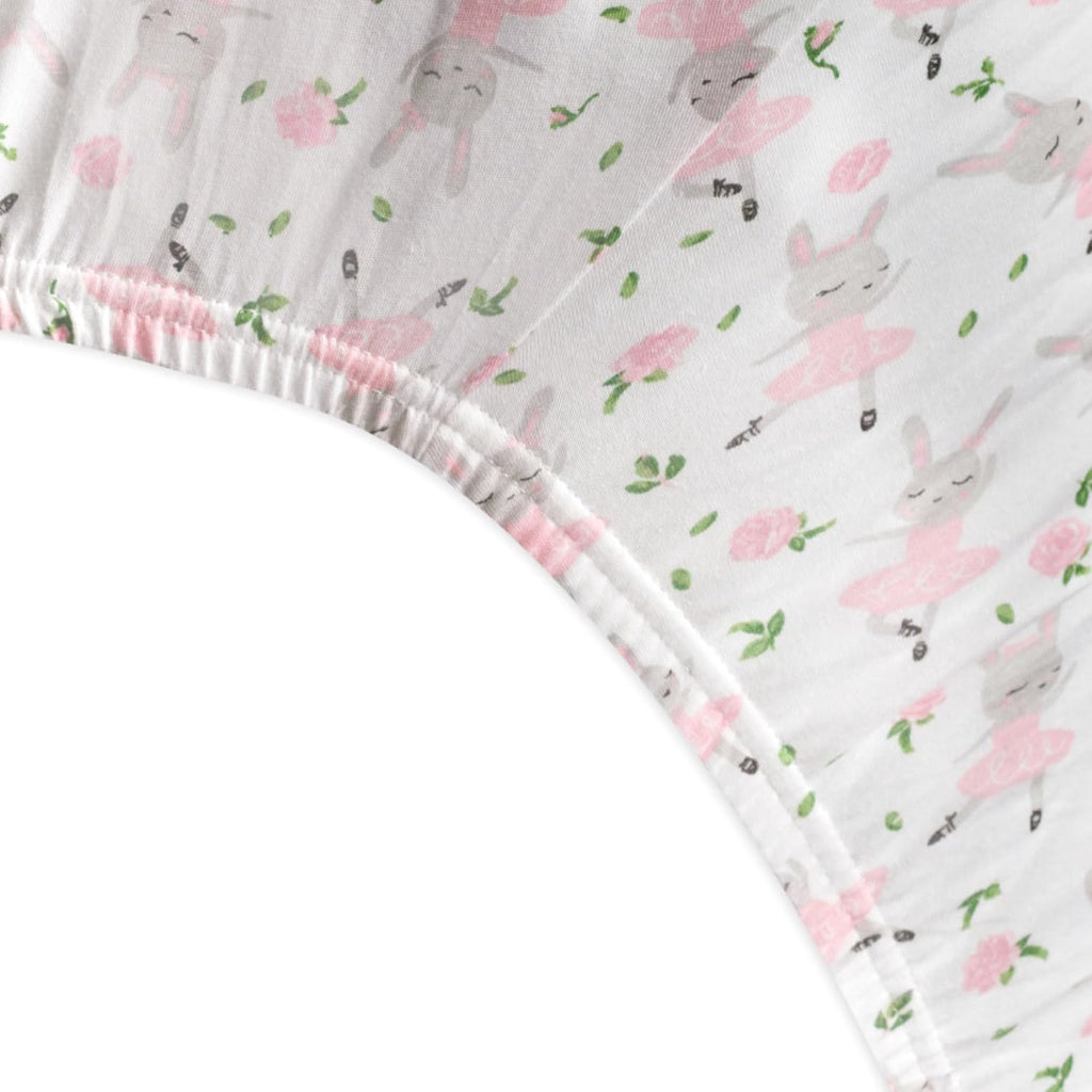 HonestBaby Unisex-Baby Fitted Crib Sheets Set Standard Mattress, 100% Organic Cotton Baby Boys, Girls, Neutral, 1 Pack - Light Gray Heather, One Size