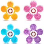 Fidget Spinner 4Pcs,Fidget Toys for Adults Kids Girls,Quiet Fidgets Figette Toys for 8-12,Fidget Sensory Toys for 5-7,Cool Gadgets Travel Toys,Anxiety ADHD Autism Toys, (A)