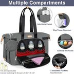 ITIEZY Diaper Bag Tote for Baby - Large Mommy Bag with Portable Changing Pad Pacifier Case, Hospital Bags Travel Baby Bag