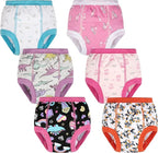 BIG ELEPHANT 6-Pack Potty Training Pants – 100% Cotton Absorbent Toddler Underwear for Boys and Girls (12M-10Y)