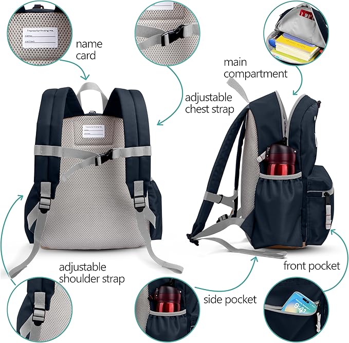 Toddler Backpack for Boys 2-5: Preschool Kindergarten Backpack - 13" Daycare Backpack Fit A4 Folder