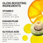 Pacifica Glow Baby Brightening Body Wash – Vitamin C & AHA Exfoliating Body Wash for Glowing Skin, Moisturizing Daily Shower Gel for Dull Dry Skin, Niacinamide & Kakadu Plum, Vegan, 10 oz