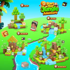 150 Magnetic Blocks – Mine Magnet Game Building Craft, STEM Constructions Toy, Jungle Adventure, Sensory Stacking Cubes Kids Toys, Christmas Birthday Gifts for Boys Girls Age 3-5, 5-7, 4-8, 8-12