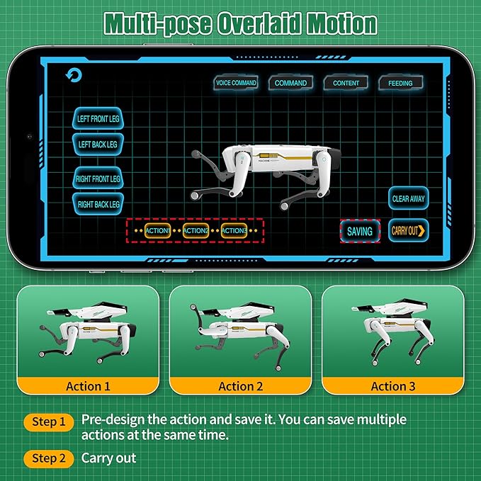 Shoot Robot Dog - Interactive STEM Pet with Voice Control, 30+ Actions & APP Programming, Durable Design for Kids Age 6+ (Compatible with iOS/Android)