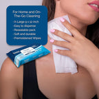 TenderProtect® Original XL Premium Adult Wipes (50/Pk), Extra-Large 9"x12" Wet Wipes with Aloe, Wash Cloths for Babies & Elderly, Incontinence, Hands & Body Cleaning