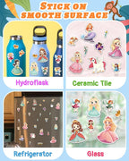 Benresive Reusable Sticker Book for Toddlers 2-4 Years, Fun Travel Stickers for Kids, Waterproof Sticker Books for Toddlers 1-3, Crafts Activities for Todddlers 1-3 2-4 3-5 - Princess