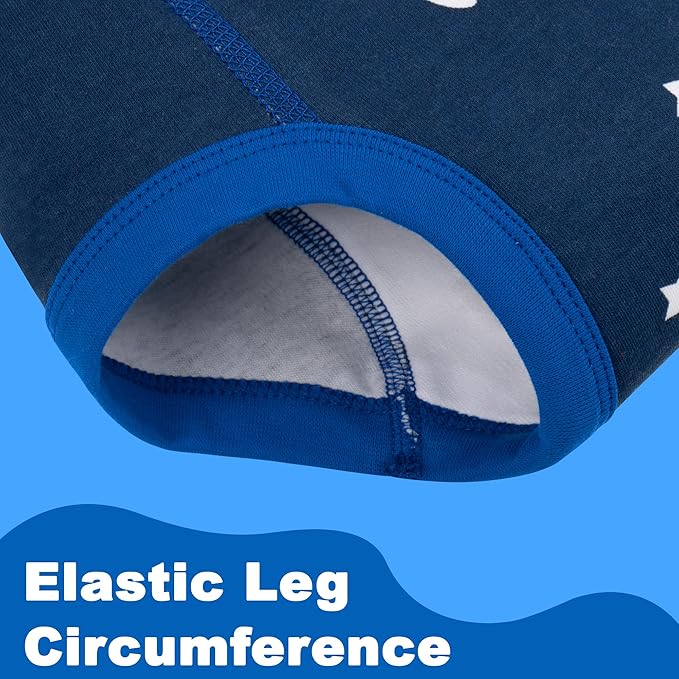 BIG ELEPHANT 6-Pack Potty Training Pants – 100% Cotton Absorbent Toddler Underwear for Boys and Girls (12M-10Y)