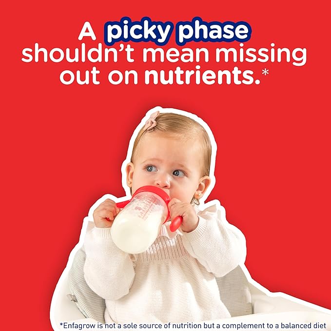 Enfagrow PREMIUM Toddler Nutritional Drink, Made with Real Milk, Brain-Building Omega-3 DHA, Nutrients and Prebiotics for Growth & Immune Support, Non-GMO, Toddler Milk Powder, 32 Oz Can, 6 Count