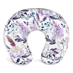 Purple Floral Wisteria Nursing Pillow Cover, Nursing Pillowcase Set for Baby boy or Baby Girl, Nursing Pillow slipcover Cushion Cover, Soft Fabric for snuggling Baby, Suitable for Nursing Pillows