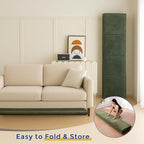 MAXYOYO 1.2" Thick Baby Play Mat for Floor, 78"x 78" Foldable Playpen Mat,Tummy Time Foam Mats Ultra Soft Support, Padded Carpet with Non-Slip Backing for Infant,Kids and Toddler Crawling, Green