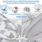 Baby Lounger - Baby Lounger for Newborn 0-24 Months, Breathable and Soft Cotton Cover Baby Nest, Portable Cozy Tummy Time Lounger for Home and Travel, Ideal Baby Essentials & Shower Gifts