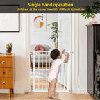 Easy Step Walk-Thru Baby Gate – Adjustable Safety Gate for Babies & Pets, Pressure Mount Kit, Includes Wall Cups – 29.7 to 32W x 30.5H inches, CPC Certified