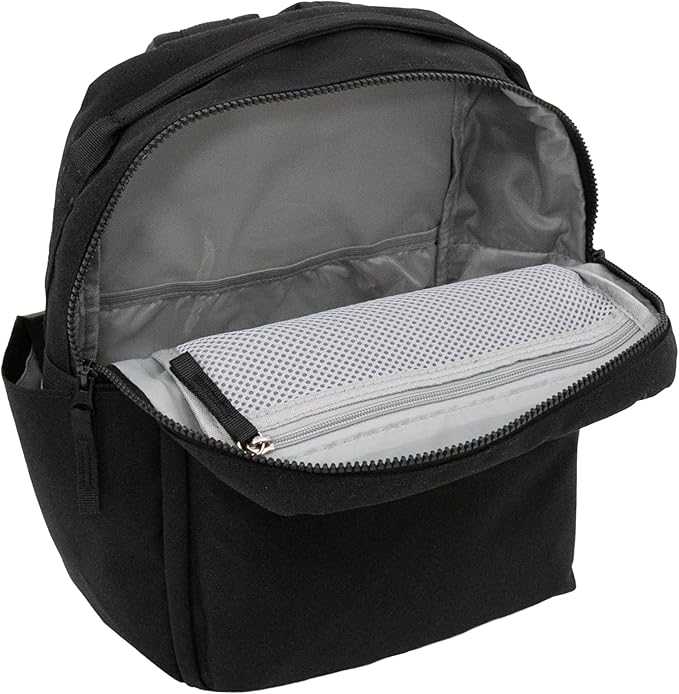 RED ROVR Mini Roo Lightweight Backpack | 6 pockets for everyday essentials (Black)