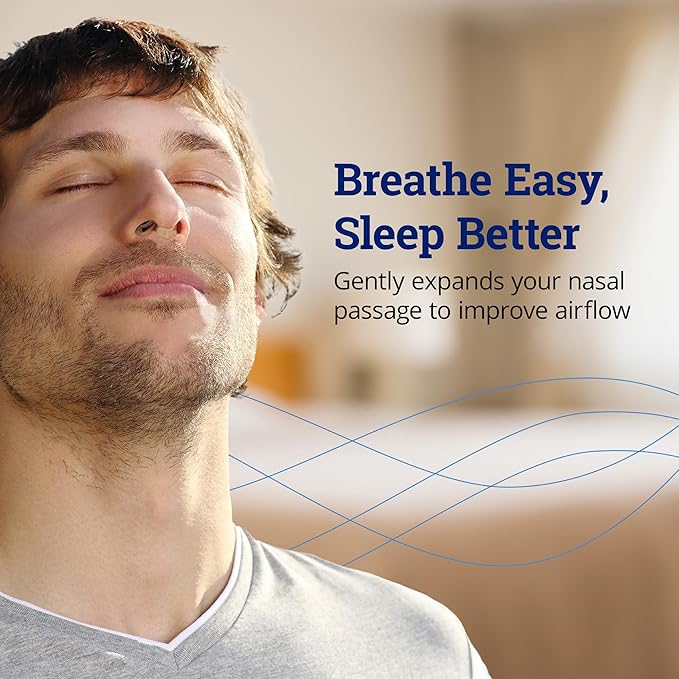 ZQuiet, Breathe, Anti-Snoring Nasal Dilator with Storage Case, Natural Snoring Solution, 2 Count, 30-Day Supply, Made in USA