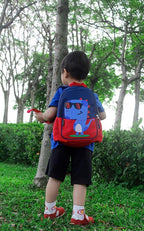 12 inch Kids Small Toddler Preschool Travel Backpack Cool Cute Cartoon Waterproof Daypack (Dinosaur Red)