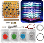 MINI 3D Led Cube DIY Electronics Kit Soldering Project Kit (3D8MINI-MULTI-KIT)
