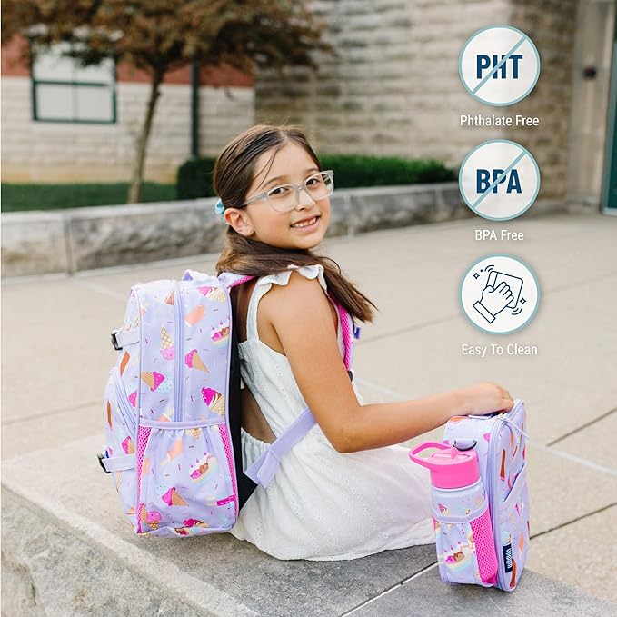 Wildkin ECO rPET 15-inch Kids Backpack – Sustainable, Padded, Adjustable – Sweet Dreams