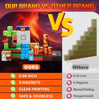 Dinosaur Magnetic Blocks,Dino Volcano World Magnet Building Toys, Sensory Montessori Toys for STEM Learning, Toddler Gift for Boys & Girls Age 3-4 4-5 6-8