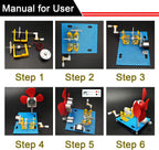 EUDAX DIY Dynamo Lantern Educational STEM Building Toy, Hand Cranked Power Generator,Generators Science Kit, Light Bulb Science Experiments Kits for Kids Age
